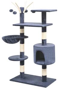 VidaXL Penjalica Grebalica za Mačke sa Stupovima od Sisala 125 cm Tamno Plava