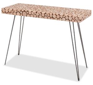 VidaXL Konzolni stol od prave jelovine 100,5 x 36,8 x 75 cm