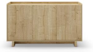 Komoda u dekoru hrasta u prirodnoj boji 140x80x40 cm Daira – Marckeric