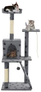 VidaXL Penjalica za mačke sa stupovima za grebanje od sisala 120 cm siva
