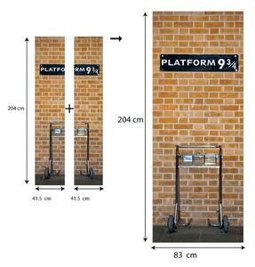 Samoljepljiva naljepnica za vrata Harry Potter Platform, 83 x 204 cm