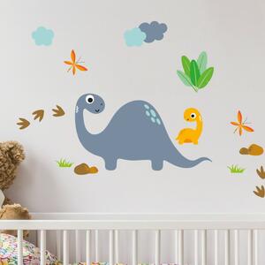 Dječje zidne samoljepljive naljepnice Ambiance Cute Dinosaurus Stickers