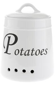 Bijela keramička posuda za krumpir Dakls, 4120 ml