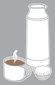 Vakuumska termosica sa šalicom Metaltex Flask, 250 ml