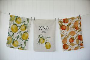 Set od 3 kuhinjske krpe Madre Selva Lemons, 50 x 70 cm