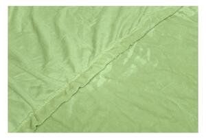 Zelena plahta od mikropliša My House, 180 x 200 cm