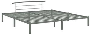 VidaXL Okvir za krevet sivi metalni 180 x 200 cm