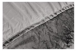 Siva plahta od mikropliša My House, 180 x 200 cm