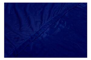 Tamnoplava plahta od mikropliša My House, 90 x 200 cm