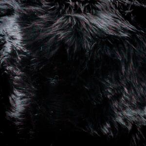Stolac s crnim jastukom od ovčjeg krzna Native Natural, ⌀ 36 cm