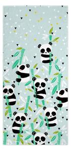 Svijetlo zeleni dječji ručnik 150x70 cm Panda - Moshi Moshi