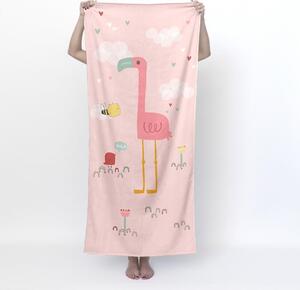 Svijetlo ružičasti dječji ručnik 150x70 cm Hola - Moshi Moshi