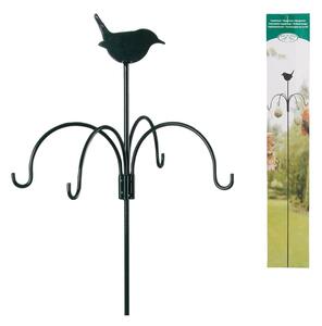 Tamnozelena hranilica za ptice Esschert Design, visina 148 cm