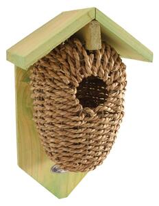 Pletena kućica za ptice Esschert Design, visina 26,2 cm