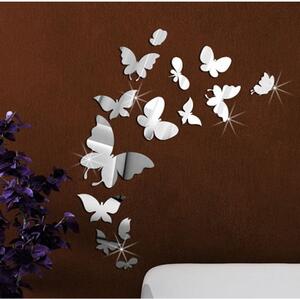 Set od 28 zrcalnih samoljepljivih naljepnica Ambiance Butterfly mirror stickers