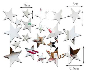 Set od 20 zrcalnih samoljepljivih naljepnica Ambiance Stars mirror stickers