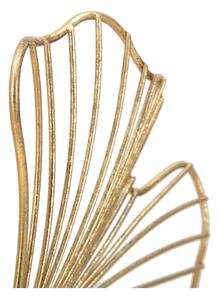 Dekoracija u zlatnoj boji Mauro Ferretti Leaf Glam, visina 44 cm