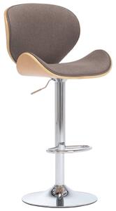 VidaXL Barski stolac od tkanine smeđe-sivi