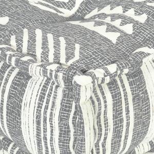 VidaXL Tabure od tkanine 60 x 70 x 36 cm sivi prugasti
