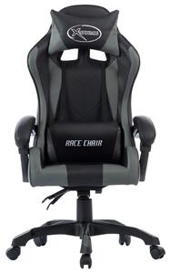 VidaXL Igraća stolica od umjetne kože siva