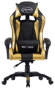 VidaXL Igraća stolica od umjetne kože zlatna