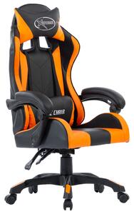 VidaXL Igraća stolica od umjetne kože narančasta