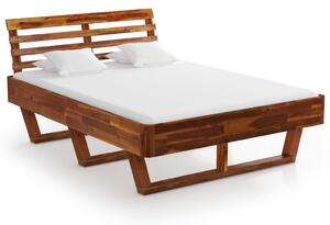 VidaXL Okvir za krevet od masivnog bagremovog drva 140 x 200 cm
