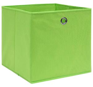 VidaXL Kutije za pohranu 10 kom zelene 32 x 32 x 32 cm od tkanine
