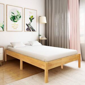 VidaXL Okvir za krevet od masivne hrastovine 120 x 200 cm