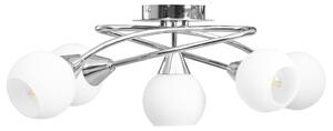 VidaXL Stropna svjetiljka s keramičkim sjenilima 5 žarulja E14 bijela