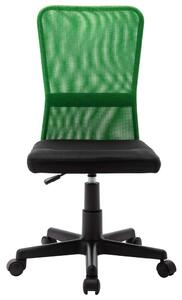 VidaXL Uredska stolica crno-zelena 44x52x100 cm od mrežaste tkanine