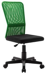 VidaXL Uredska stolica crno-zelena 44x52x100 cm od mrežaste tkanine
