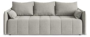 Svijetlo siva sklopiva/s prostorom za odlaganje sofa 225 cm Moku – Makamii