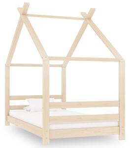 VidaXL Okvir za dječji krevet od masivne borovine 80 x 160 cm
