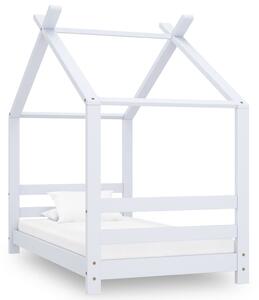 VidaXL Okvir za dječji krevet od masivne borovine bijeli 70 x 140 cm