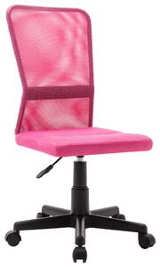 VidaXL Uredska stolica ružičasta 44 x 52 x 100 cm od mrežaste tkanine