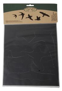 Set crnih samoljepljivih naljepnica za prozor Esschert Design Birds