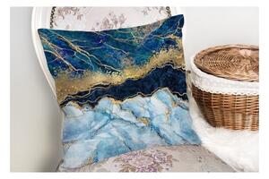 Jastučnica Minimalist Cushion Covers Marble With Blue, 45 x 45 cm