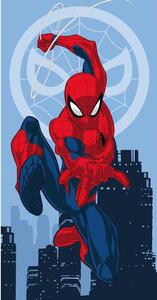 Crveni/plavi pamučan dječji ručnik 70x140 cm Spider-man "Jump" – Jerry Fabrics