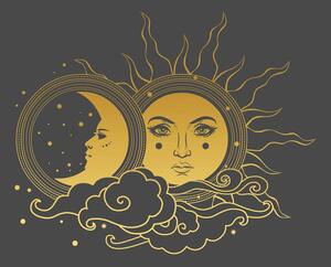 Slika harmonija sunca i mjeseca