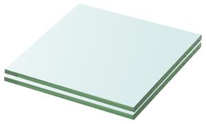 VidaXL Ploče za police 2 kom staklene prozirne 20 x 15 cm