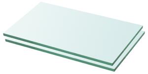 VidaXL Ploče za police 2 kom staklene prozirne 30 x 12 cm