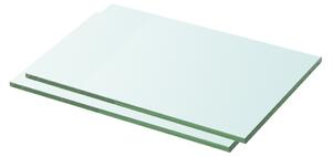 VidaXL Ploče za police 2 kom staklene prozirne 30 x 15 cm