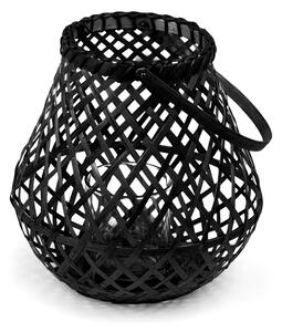 Crna lanterna od bambusa Compactor Bamboo Lantern, ⌀ 25 cm