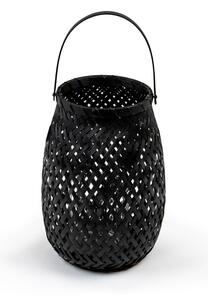Crna lanterna od bambusa Compactor Bamboo Lantern, ⌀ 18 cm