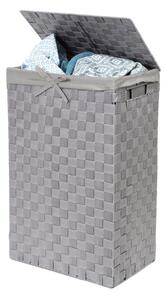 Siva košara za rublje Compactor Laundry Basket Linen, visina 60 cm