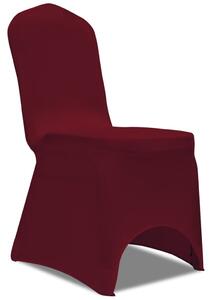 VidaXL Navlake za stolice rastezljive bordo 24 kom