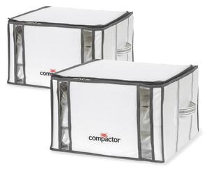 Set od 2 bijele vakuumske kutije za pohranu Compactor Life 3D Vacuum Bag, 40 x 25 cm