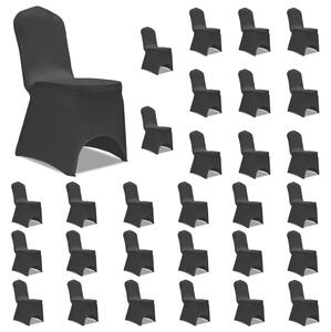 VidaXL Navlake za stolice rastezljive crne 30 kom