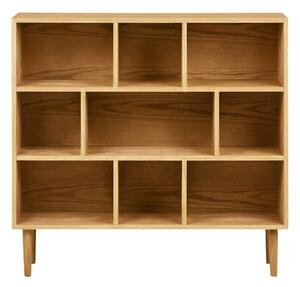 Biblioteka u dekoru hrasta u prirodnoj boji 30x104,5x112 cm Oshawa – House Nordic